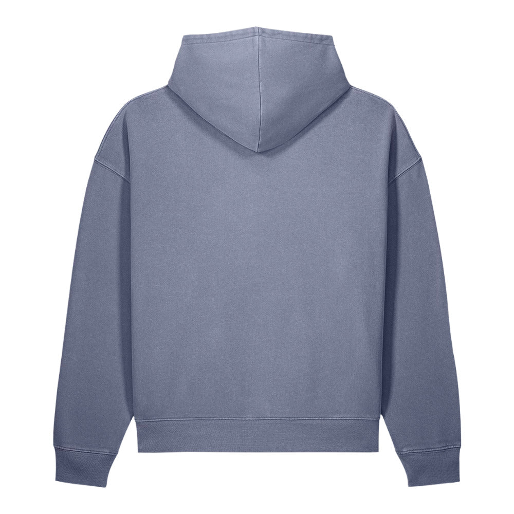 FLOWERSHOP ORGANIC HOODIE     ✿ BLU
