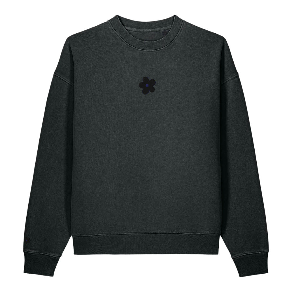 FLOWERSHOP CREW SWEATSHIRT    ✿ BLK