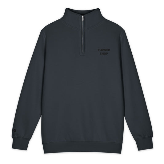 FLOWERSHOP 1/4 ZIP SWEATSHIRT    ✿ NVY